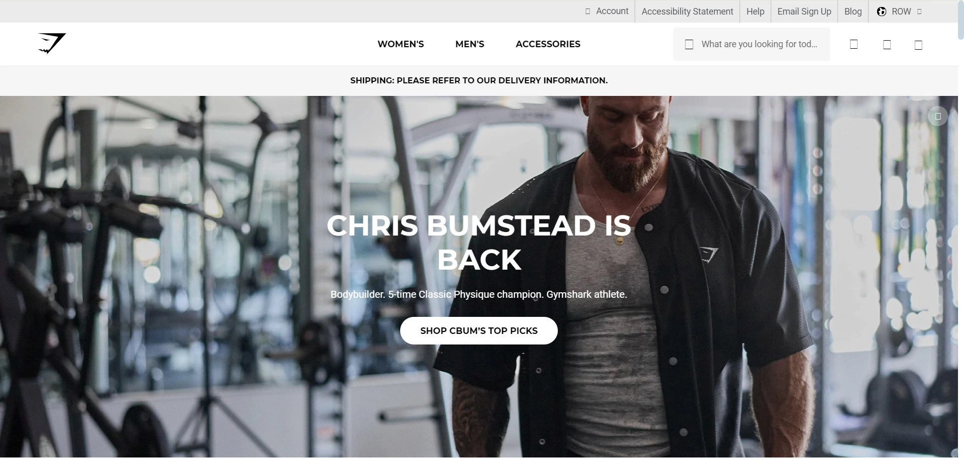 gymshark shopify store examples