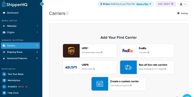 ShipperHQ is one of the BigCommerce shipping apps