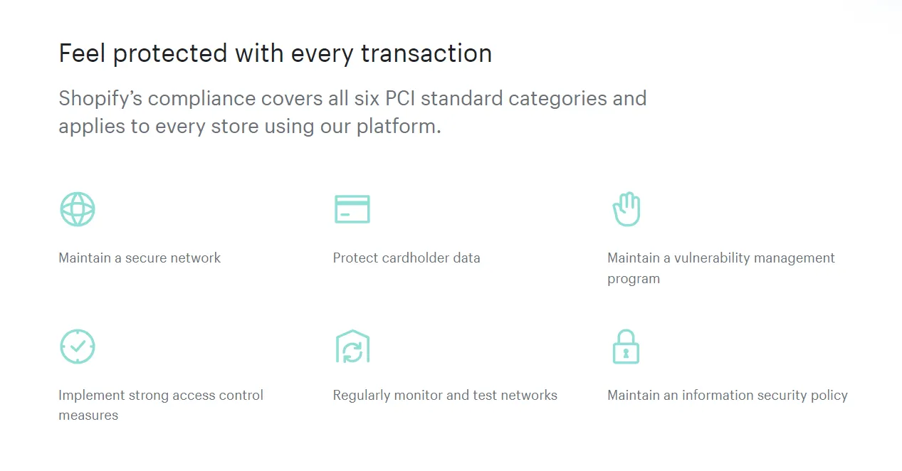 Shopify security and PCI compliance