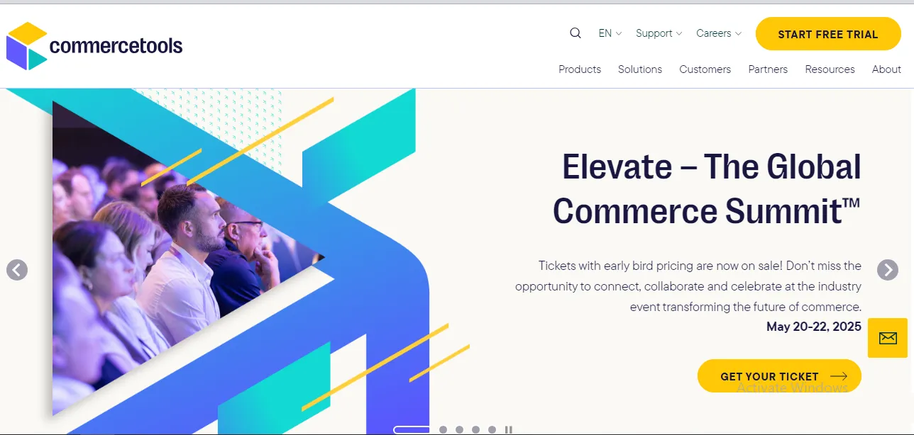 commercetools-homepage