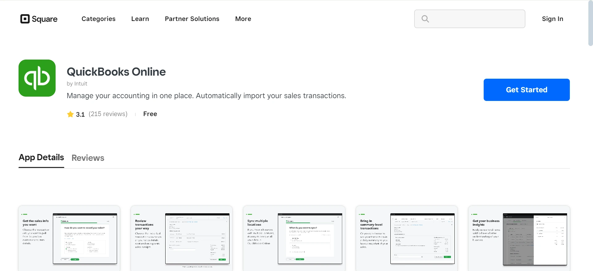 integrate Square with an app on Square App Marketplace