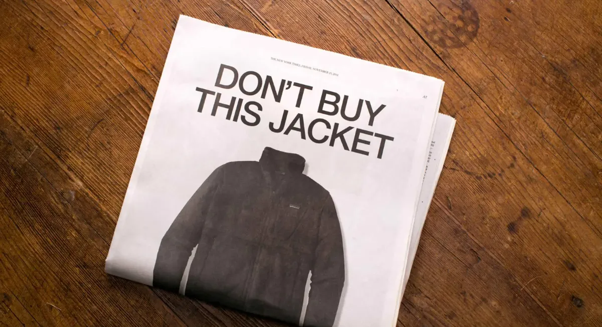 Don't Buy This Jacket Black Friday campaigns from Patagonia