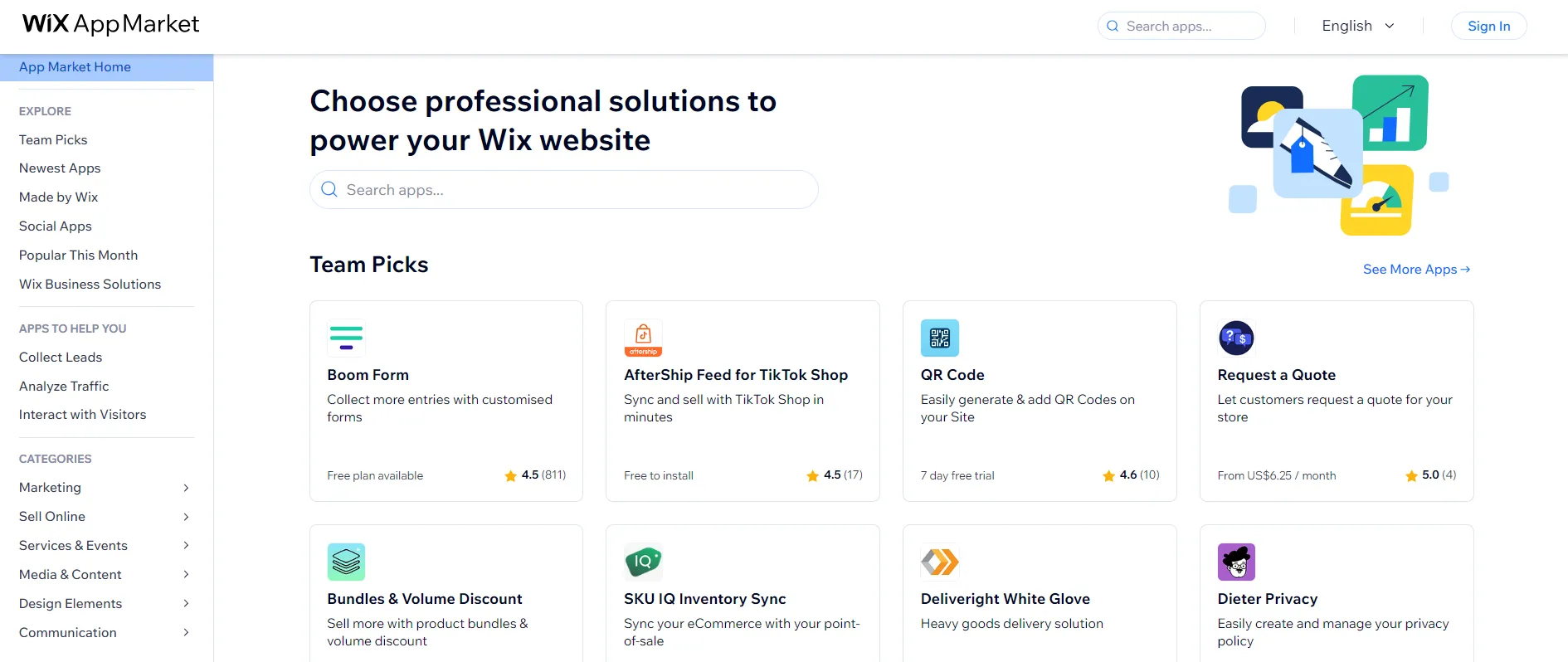 Wix App Market