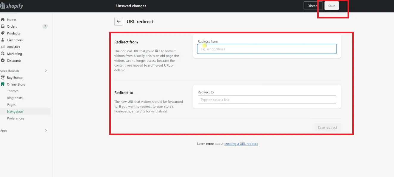 create-shopify-redirects-step-3