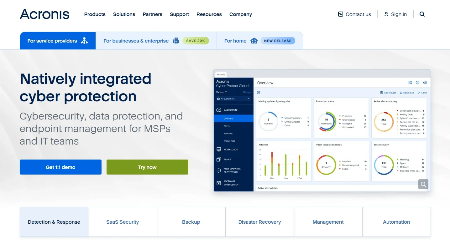 Acronis SQL backup tool