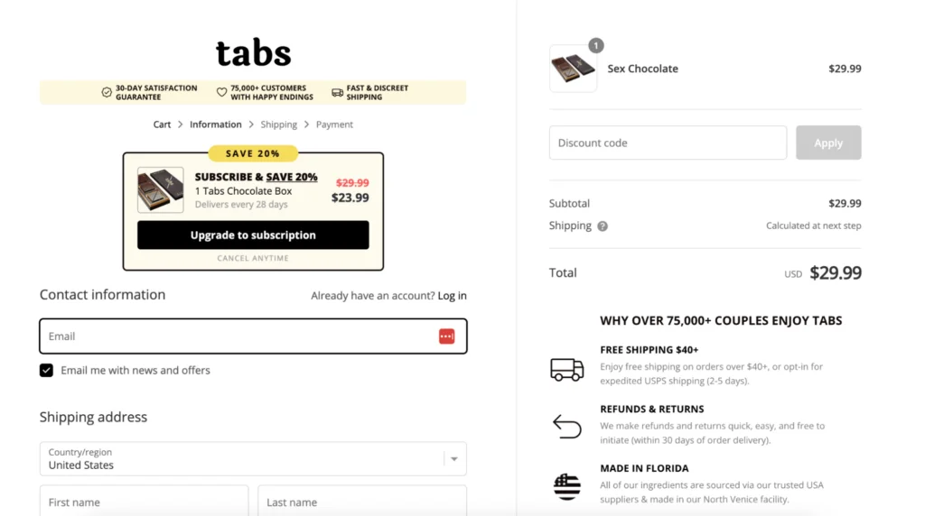 Customized checkout on Shopify Plus