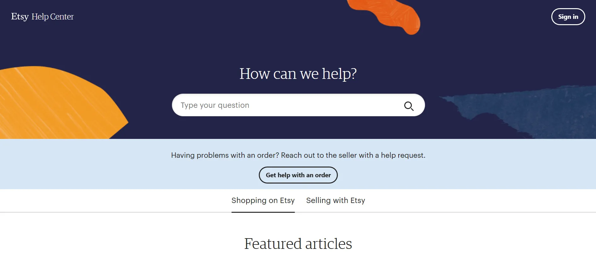 Etsy Help Center