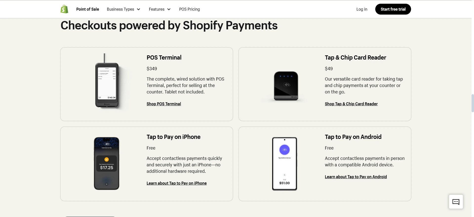 Shopify POS powered by Shopify Payments