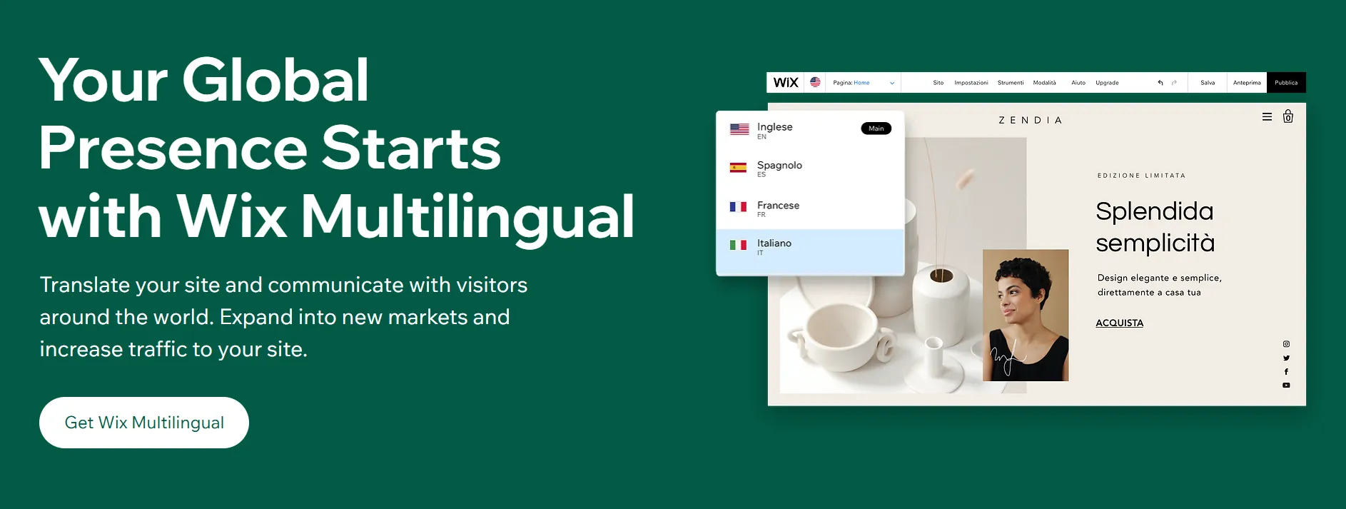 Wix Multilingual