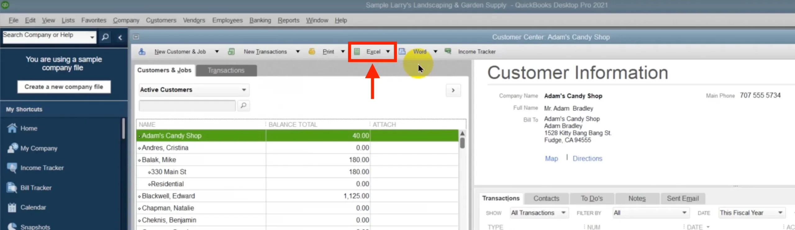 export customer list from quickbooks desktop 1