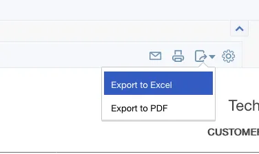 export to excel