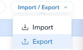Export your Wix contacts