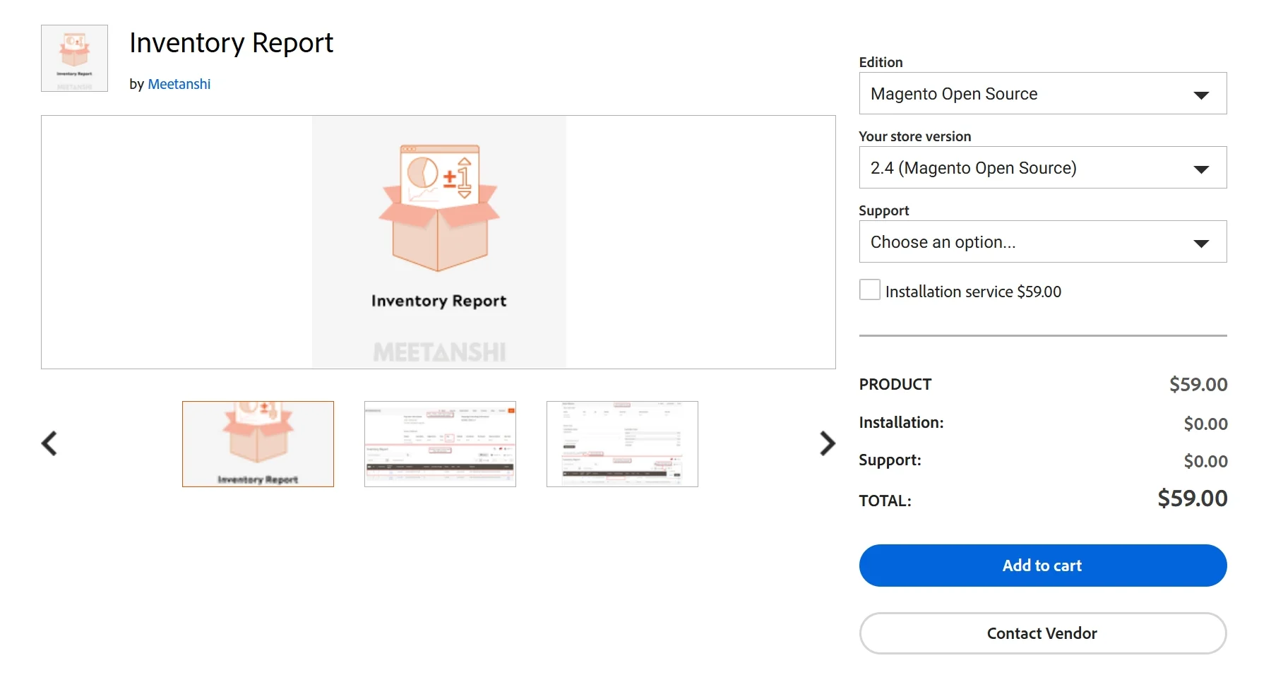 Inventory report