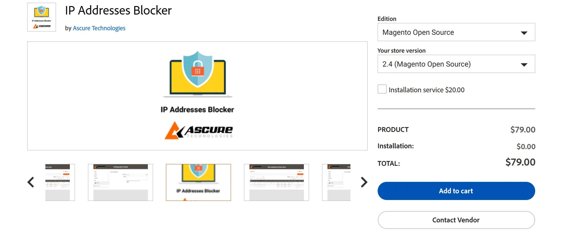 IP addresses blocker