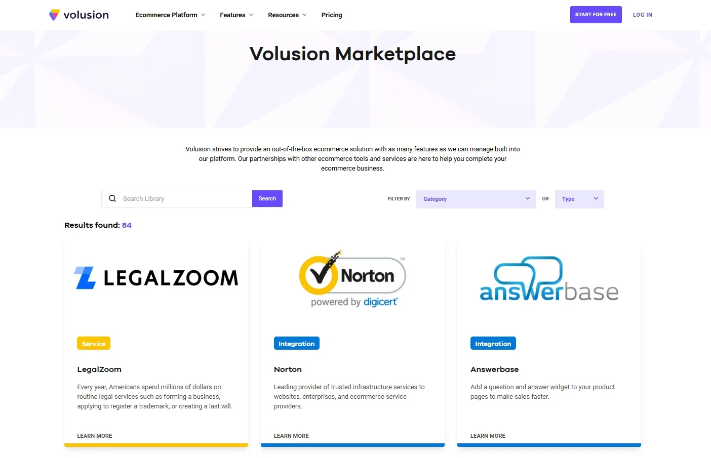 Volusion marketplace