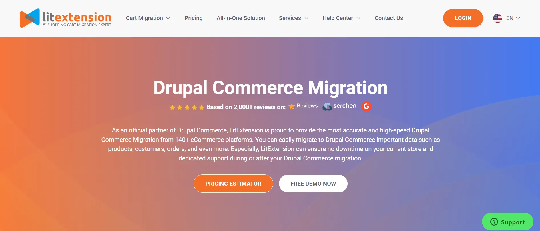 Migrate Drupal website with LitExtension experts