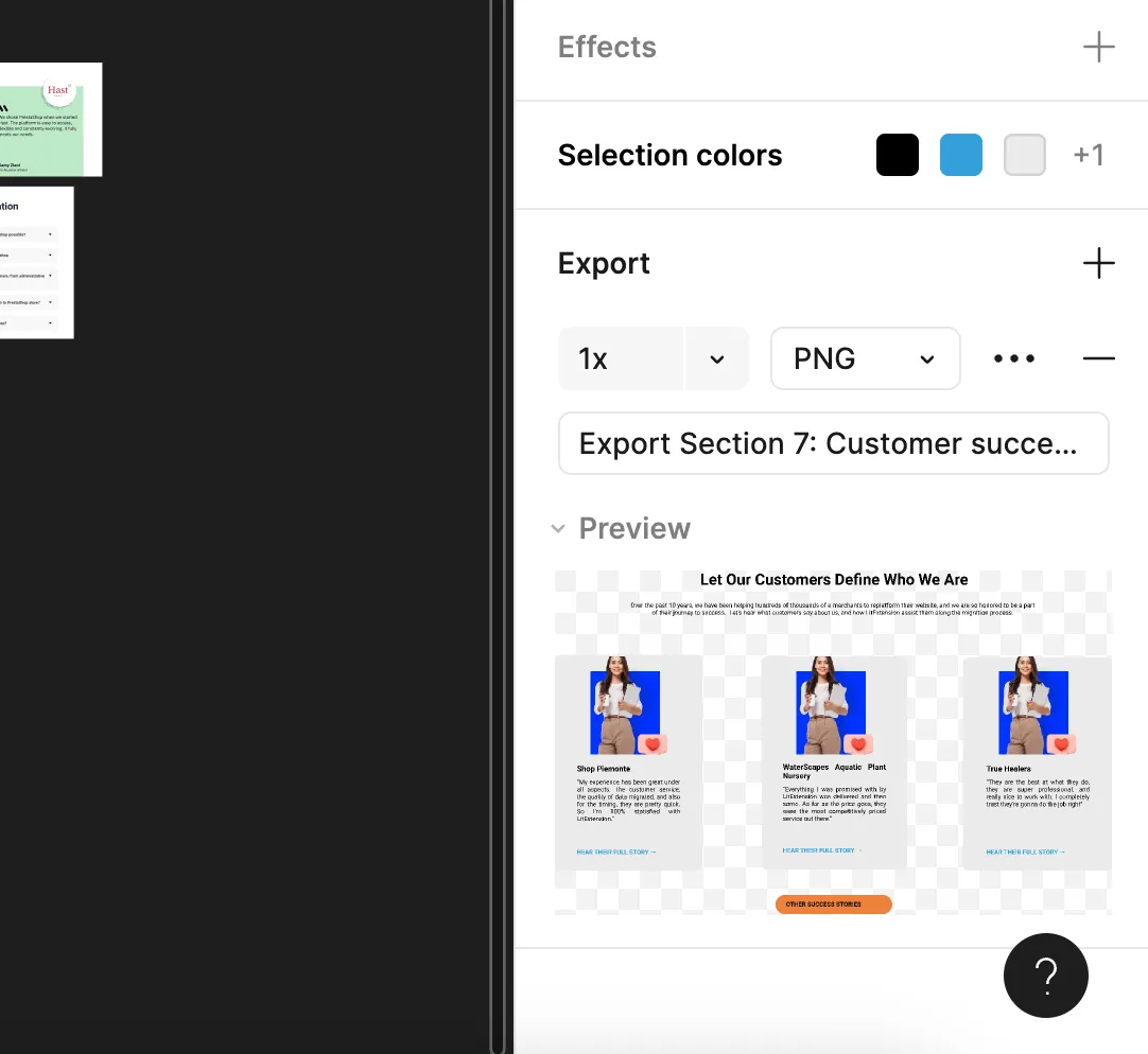 export Figma assets Figma to Webflow