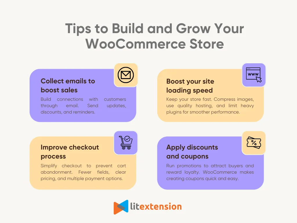 Tips to build and grow your WooCommerce store