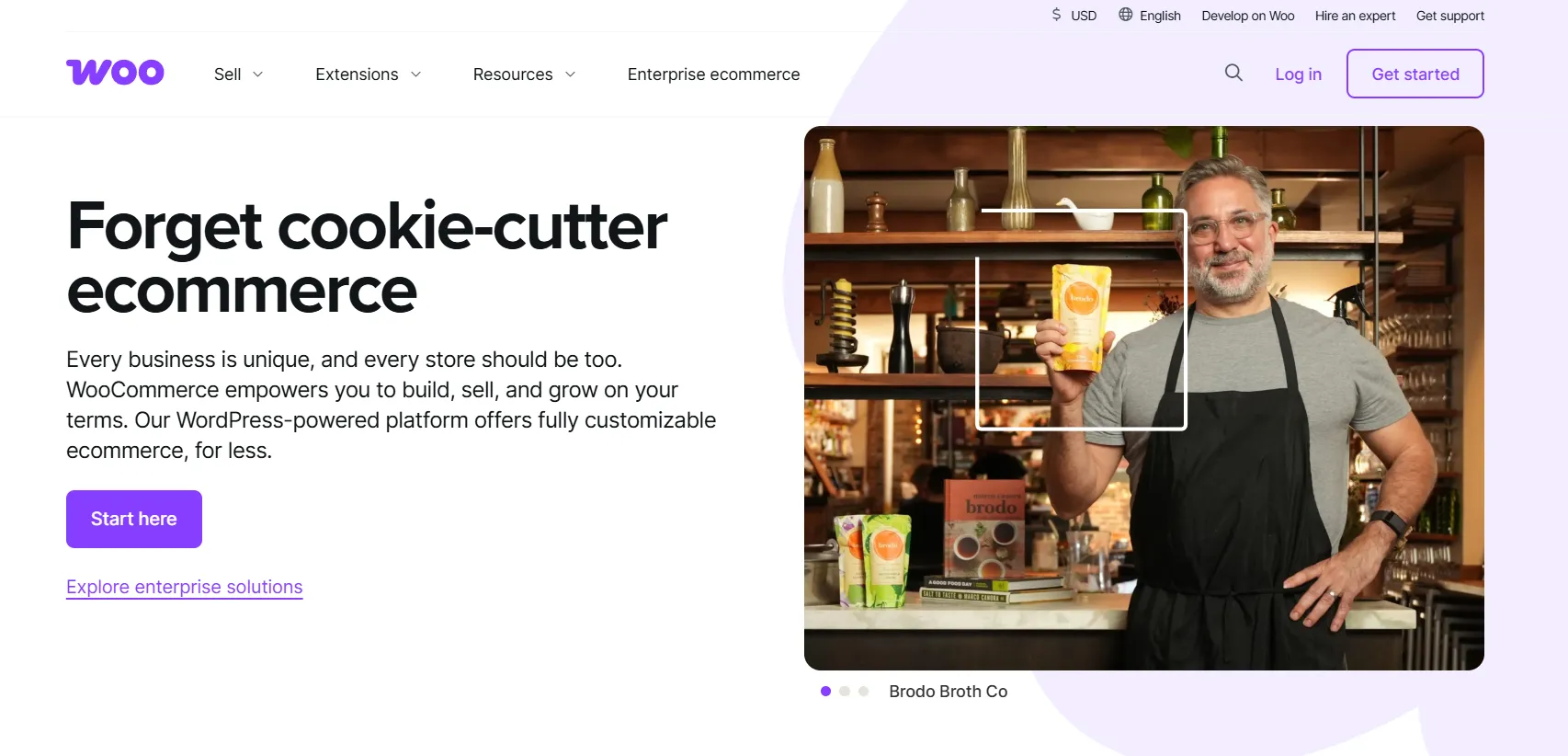 WooCommerce homepage