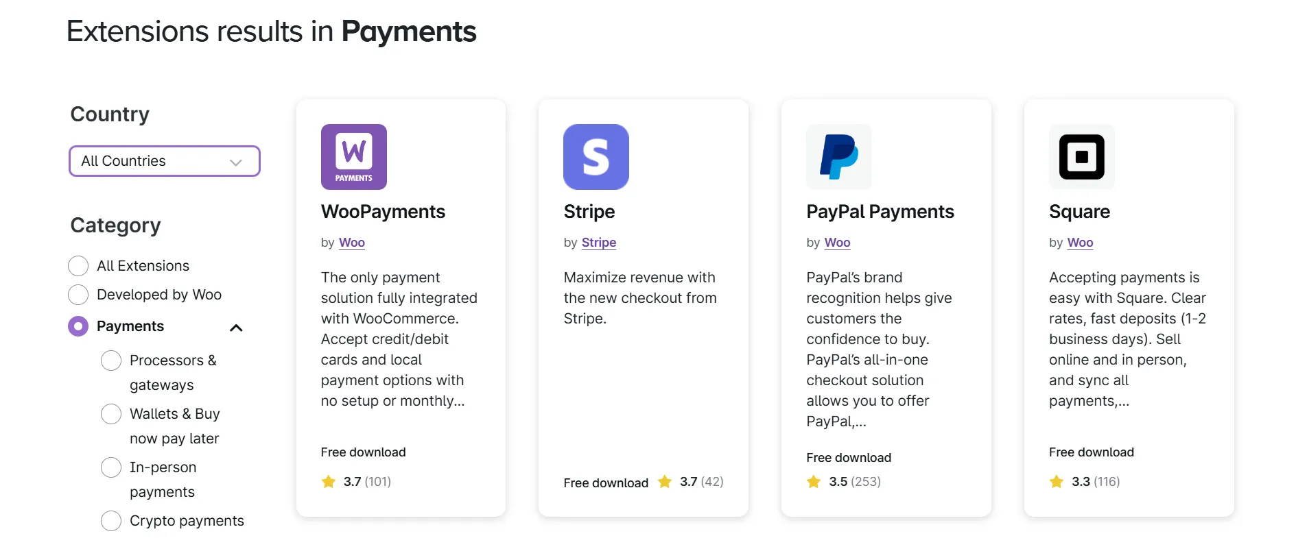 WooCommerce payment gateways