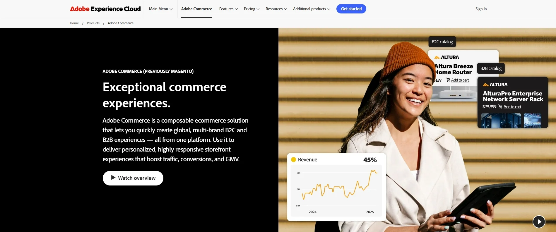 Adobe Commerce website