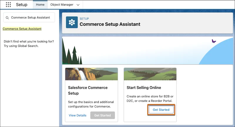 Create Salesforce Commerce store