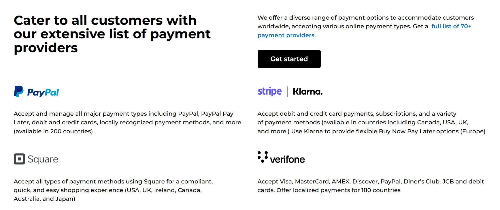 Ecwid payment gateways