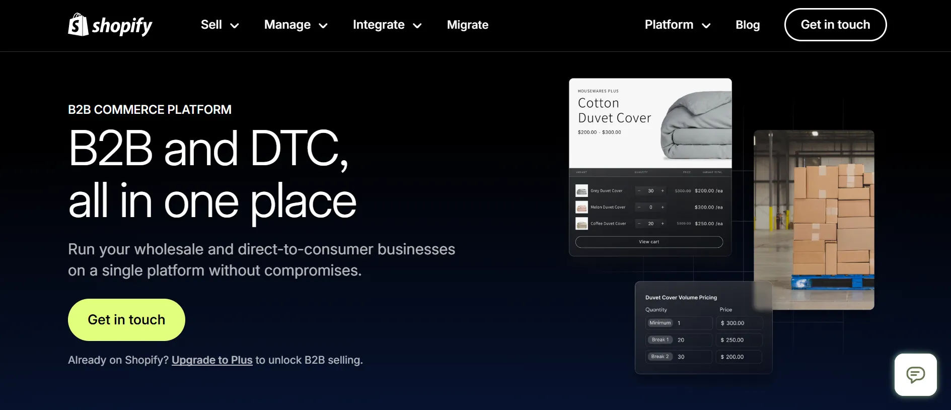 Shopify Plus for B2B