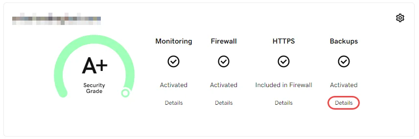 Configure GoDaddy Website Backup