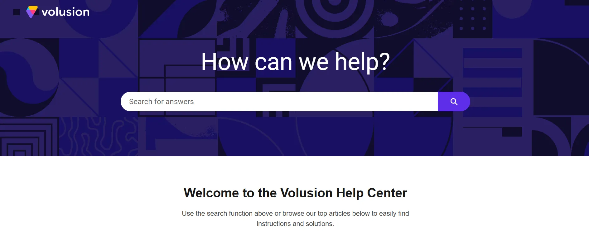 Volusion Help Center