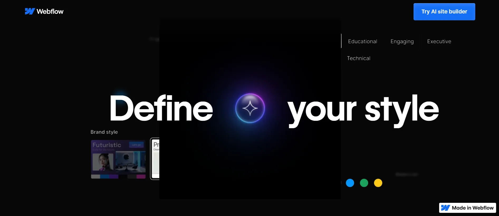 Webflow AI generator