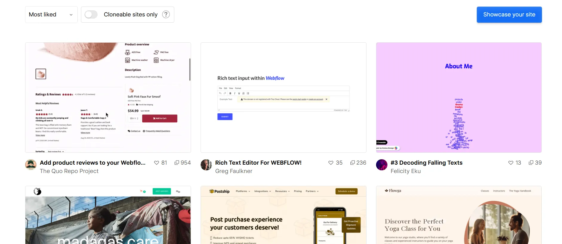 Webflow plugins community