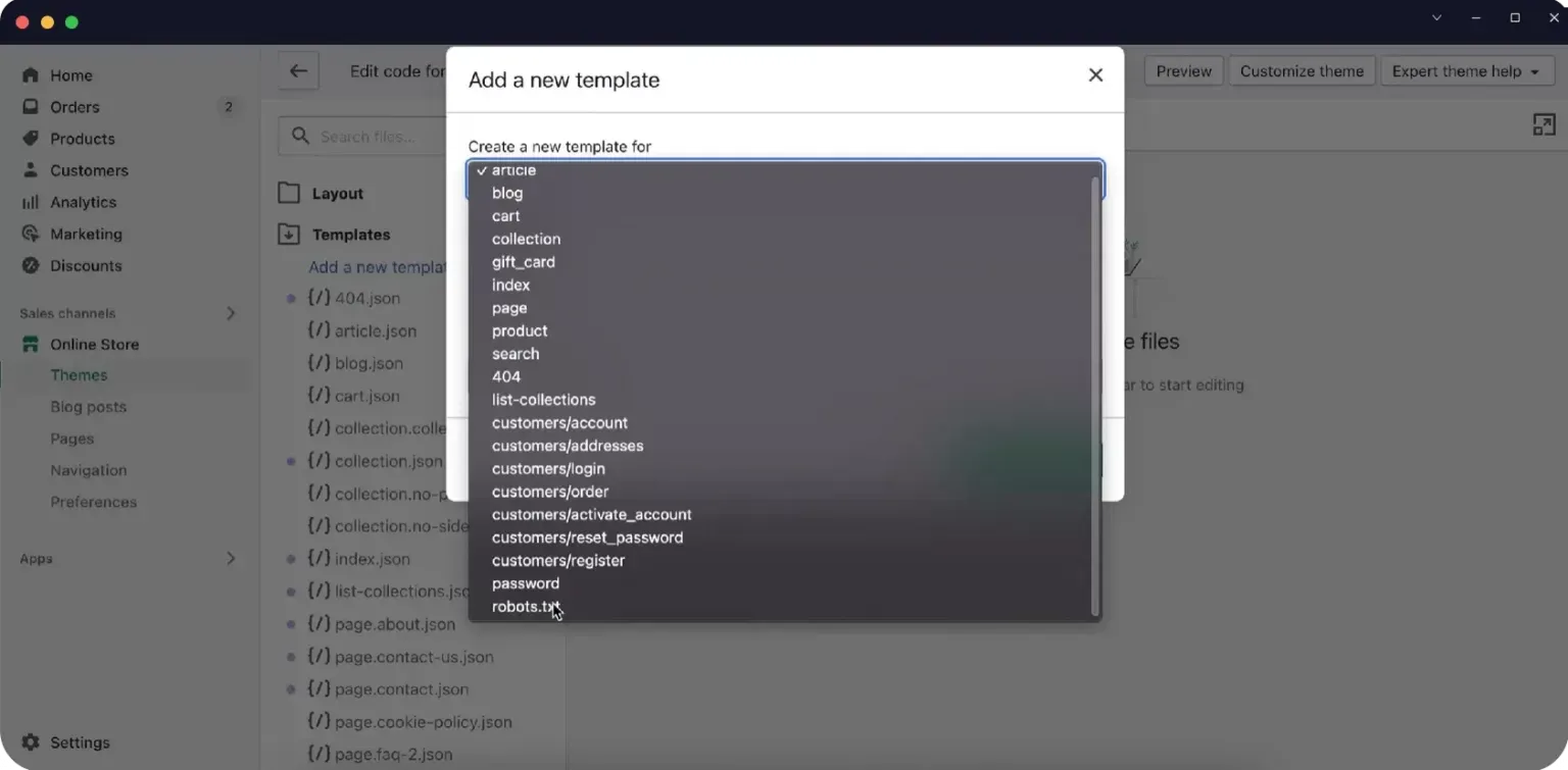 shopify-seo-customization