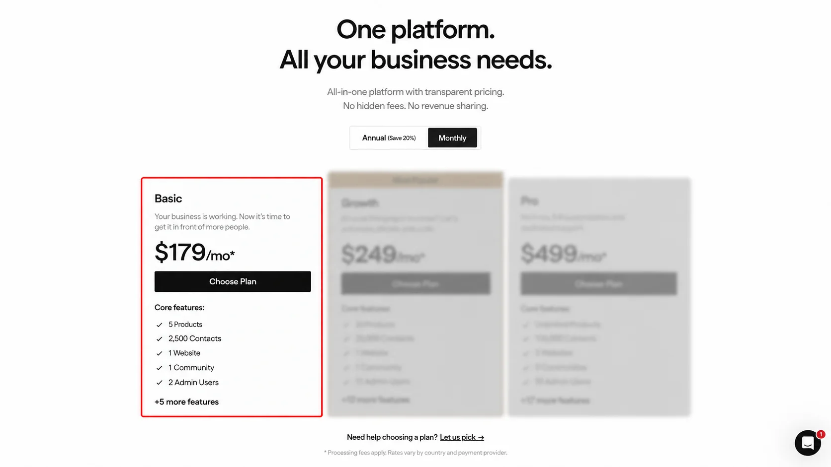 Kajabi pricing basic plan