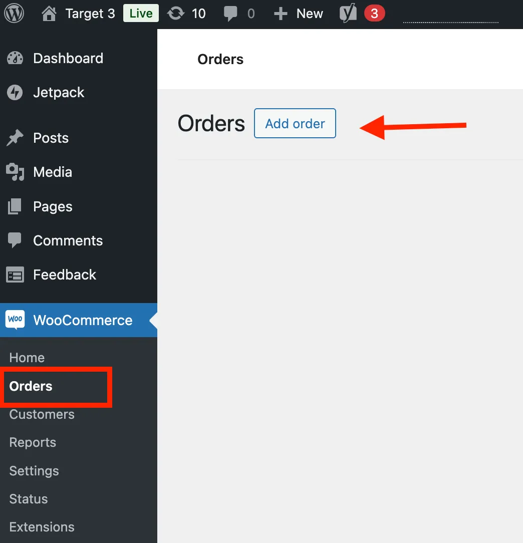 create a new order