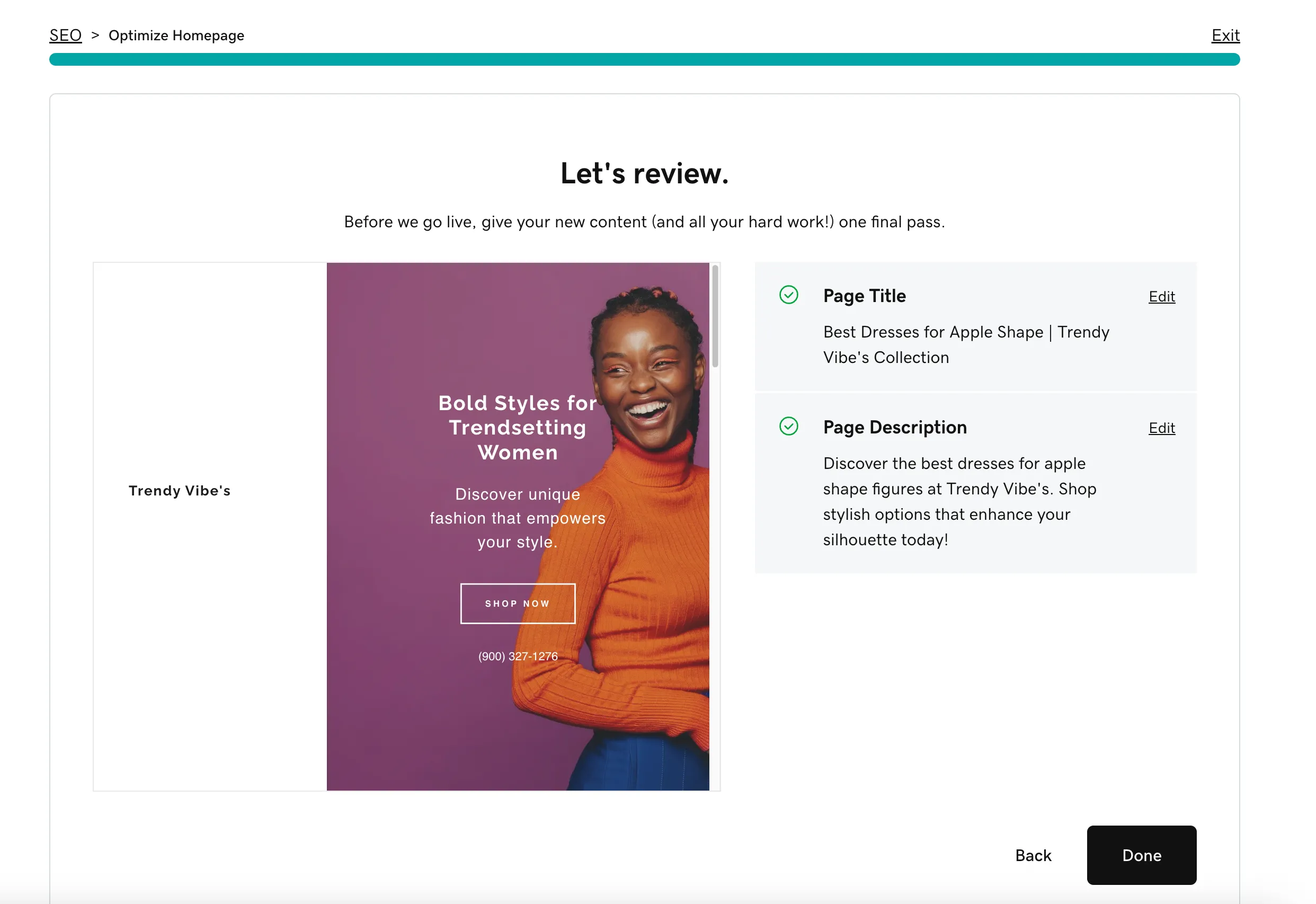 Alt: AI SEO features from GoDaddy
