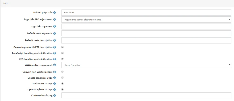 nopcommerce-seo-settings