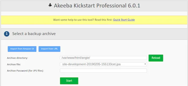 Akeeba Kickstart Archieve