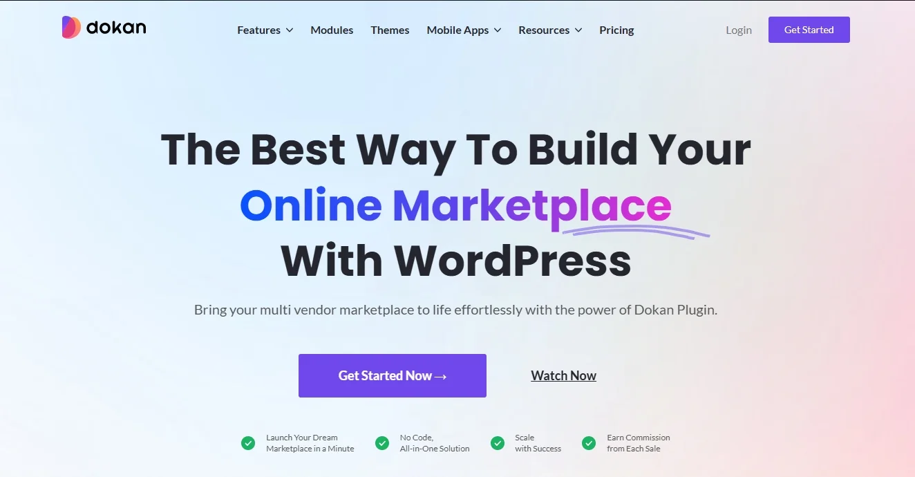 Dokan Multivendor extension for WooCommerce