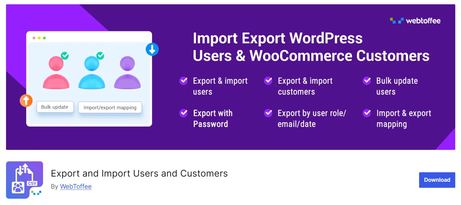Export and Import Users and Customers