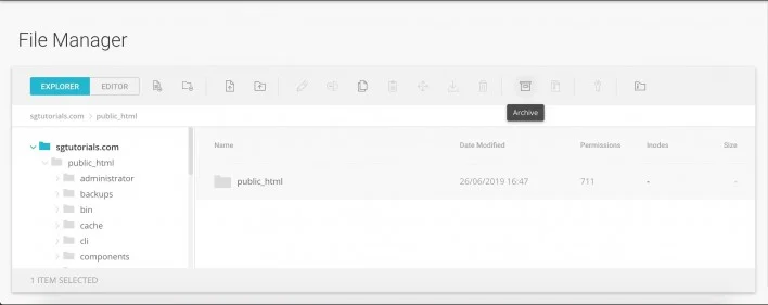 Joomla File Manager