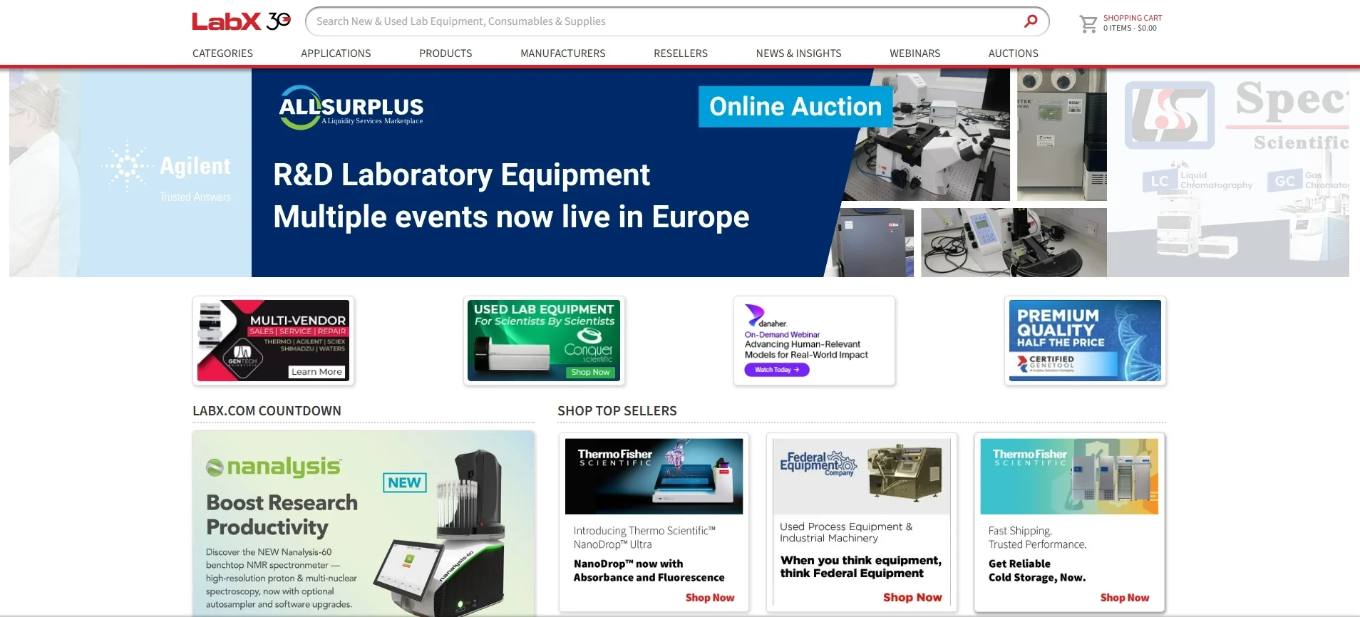 LabX - A successful multi vendor website using Adobe Commerce / Magento