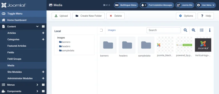 Manage media on Joomla is quite a breeze