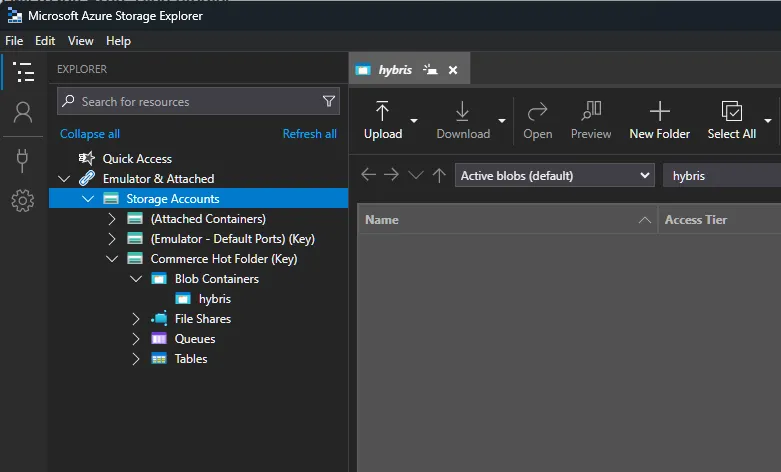 Microsoft Azure Storage Explorer