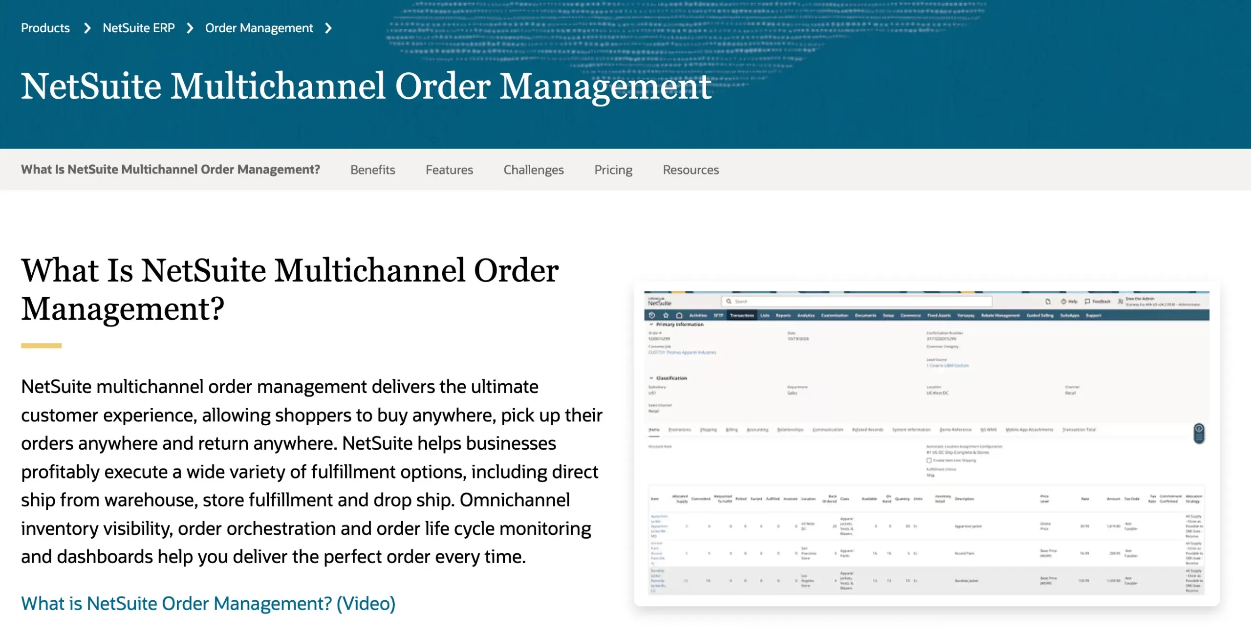 netsuite order management