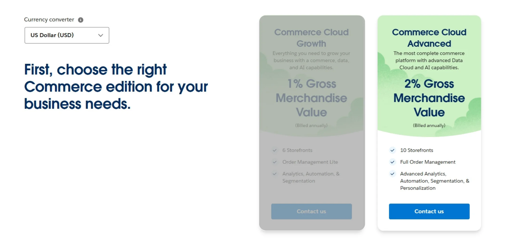 Salesforce Commerce Cloud Advanced pricing