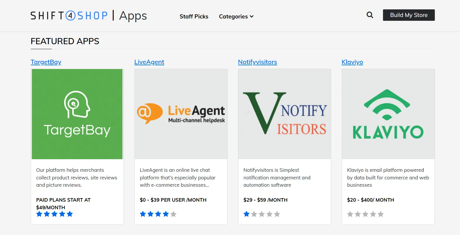 Shift4Shop app store