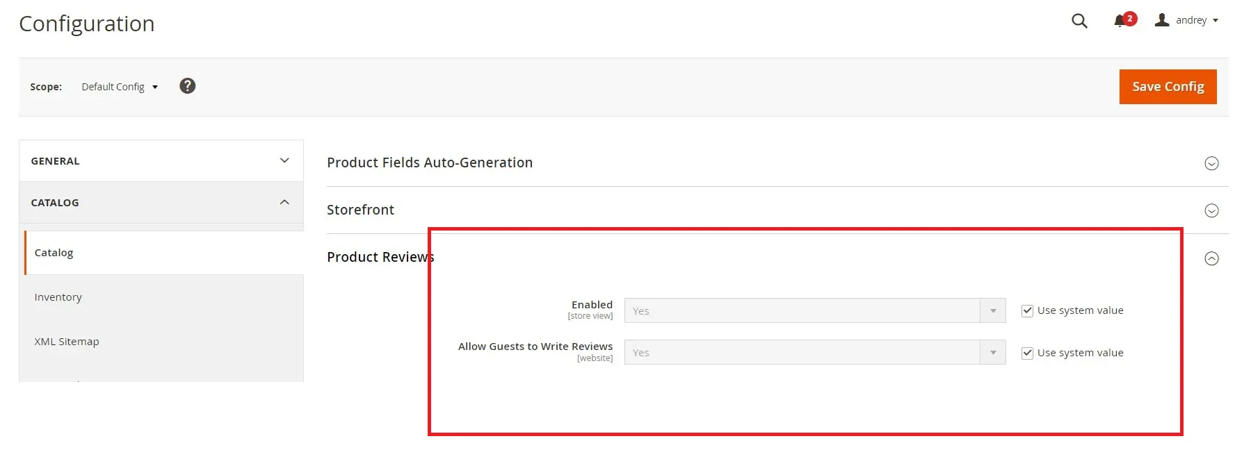 magento-product-review-enable