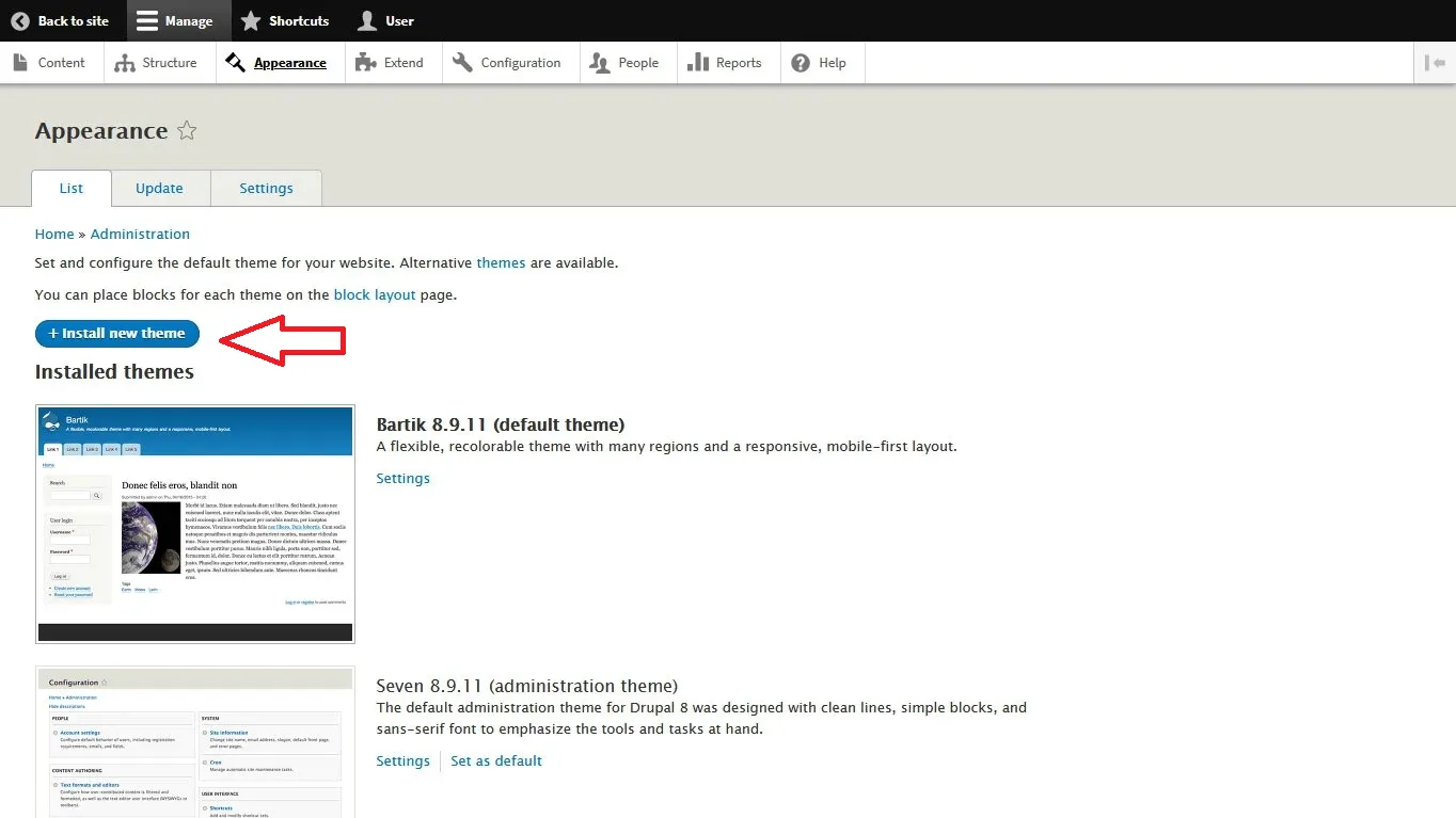 drupal-install-themes