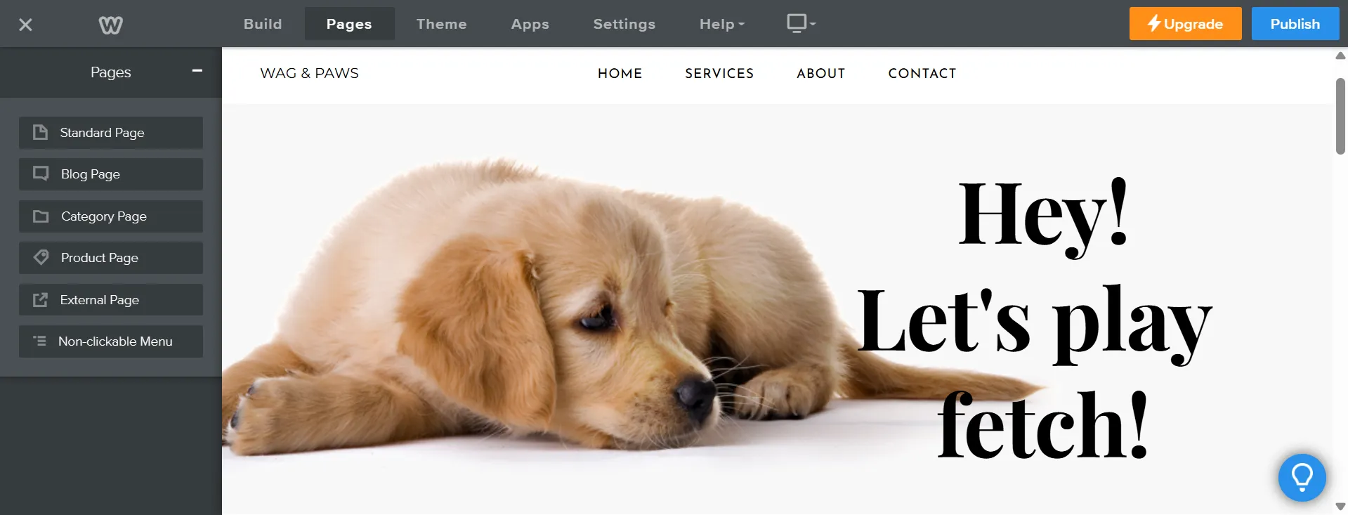Add new pages to your Weebly site